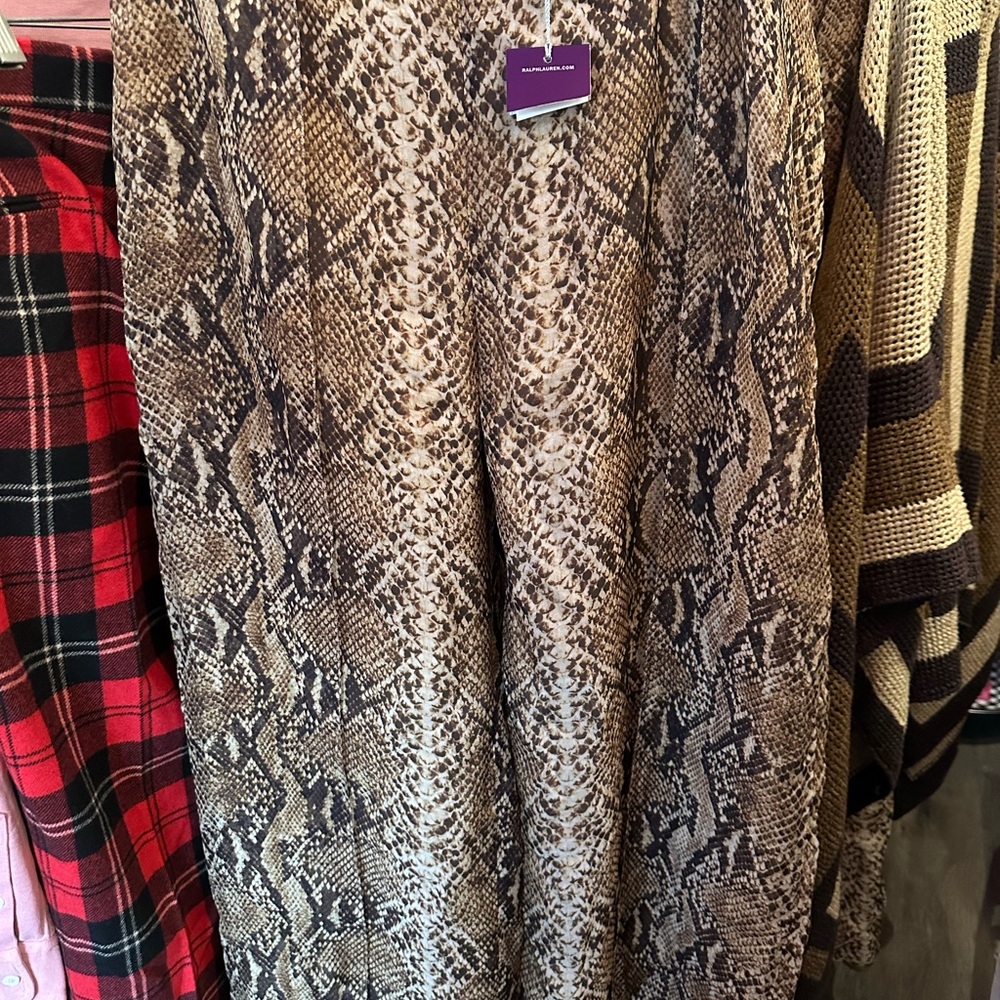 Ralph Lauren The purple Label  Saunders Python Print Palazzo Pants - Picture 10 of 13